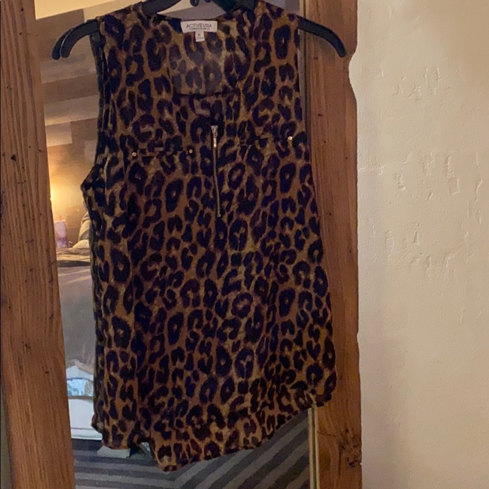 Leopard Blouse Med